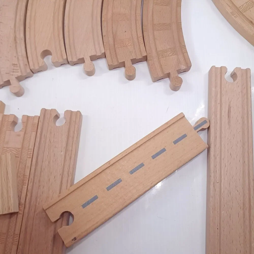 Thomas & Friends wooden wood track set 31 curve straight riser Ikea Melissa Doug